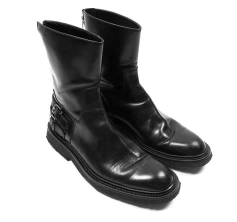 dior homme aw 07 boots|Dior Homme 07 AW Navigate Backzip Biker Boot .